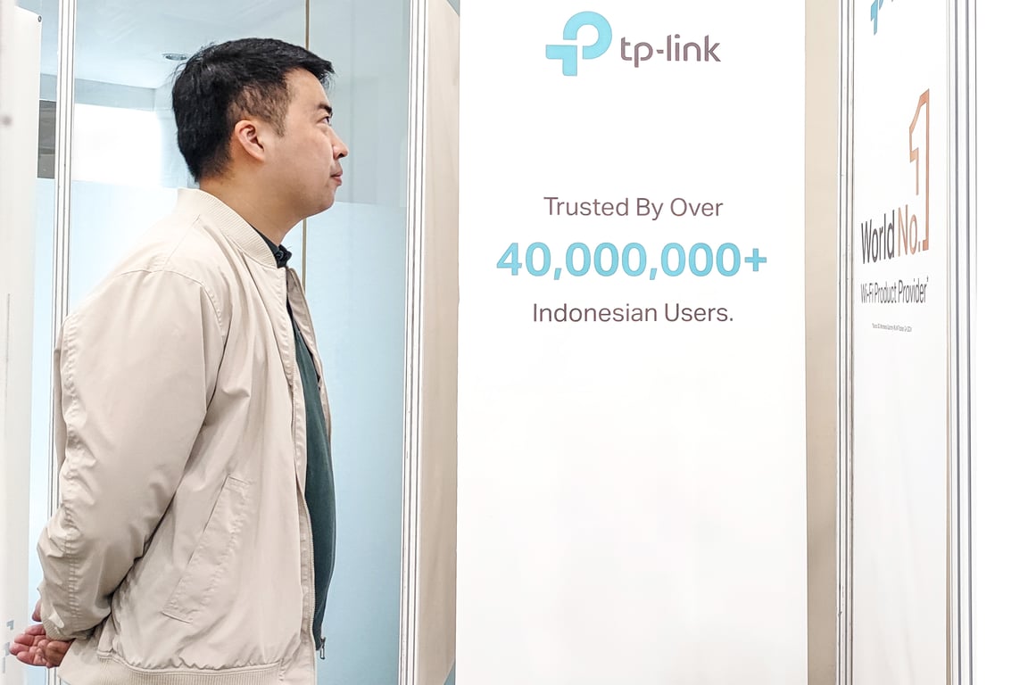 Orlando Ma, CEO TP-Link Indonesia di Mini Exhibition 18 Tahun Menghubungkan Indonesia