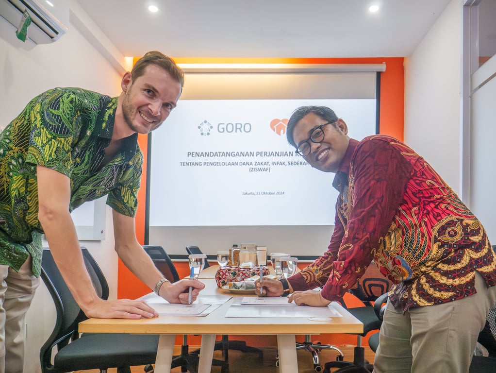 GORO & Rumah Zakat menghadirkan kolaborasi yang memungkinkan investor pemula untuk berinvestasi sambil berbagi kebaikan untuk sesama