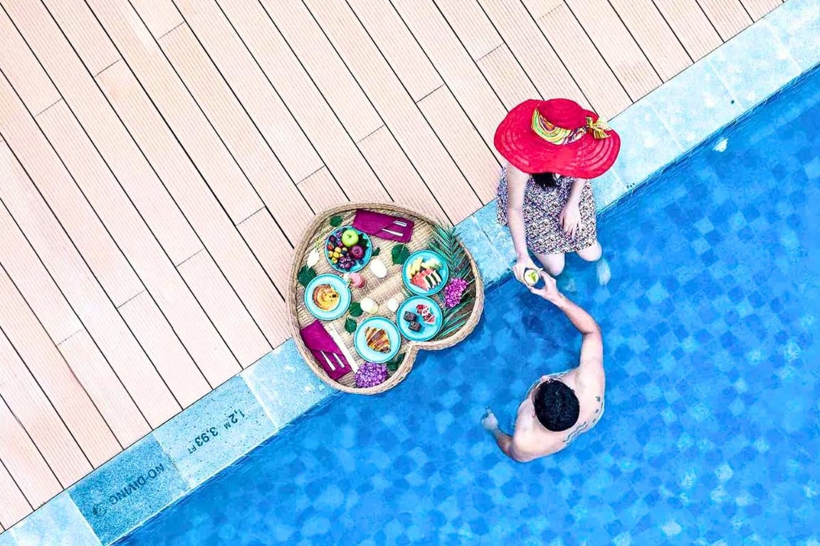 Swimming Pool di Marianna Resort & Convention Tuktuk - Samosir, Marclan Collection