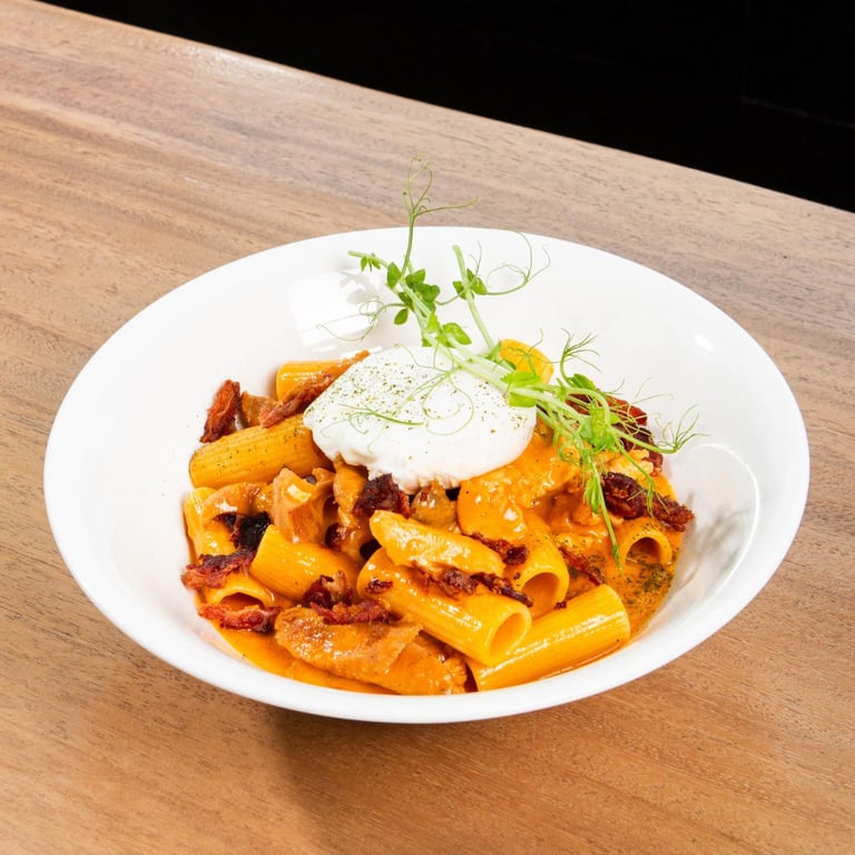 Rigatoni Sugo Rosa, Sari Delicatessen and Cafe