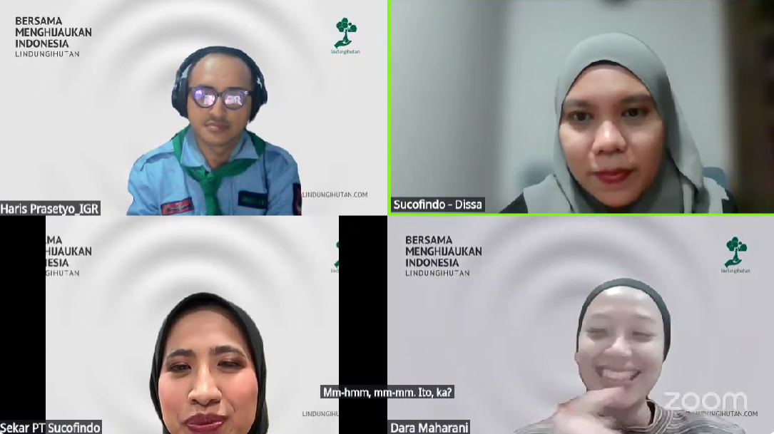 Sesi Green Skilling #21 bersama para narasumber berpengalaman (foto: tim LindungiHutan)