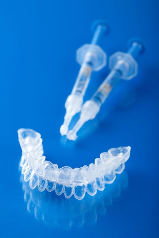 A custom teeth whitening tray for home use