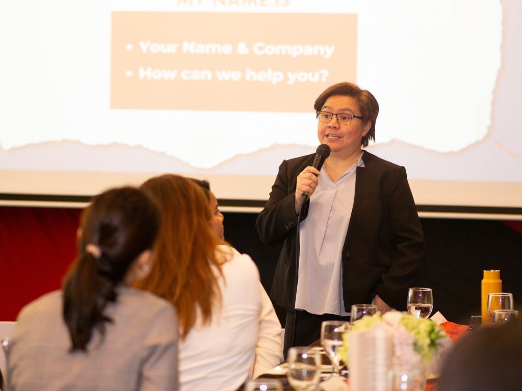 <i>In this photo: Visitor Jamie Abella, Corporate Communications Strategist</i>
