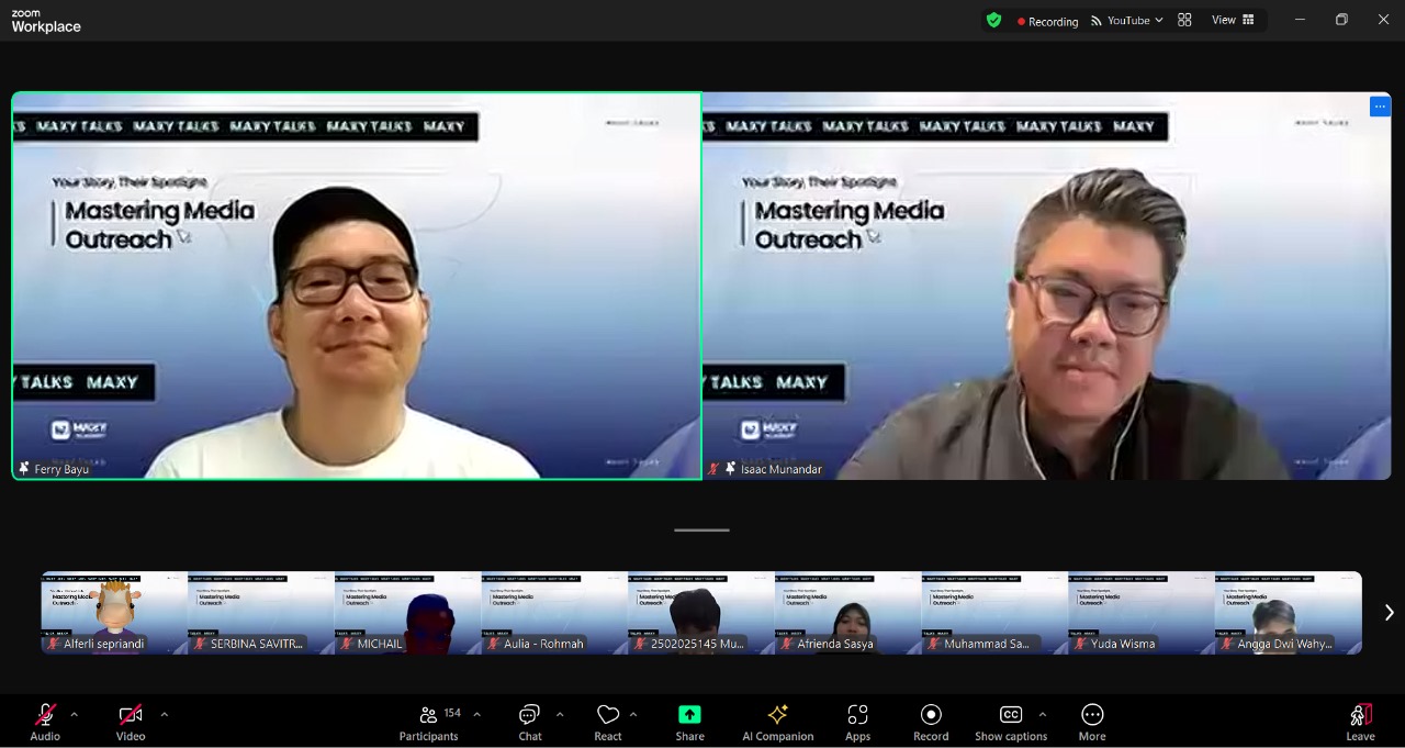 (dari kiri ke kanan) Ferry Bayu (CEO dan Co-Founder Vritimes) dan Isaac Munandar (CEO dan Co-Founder MAXY Academy)