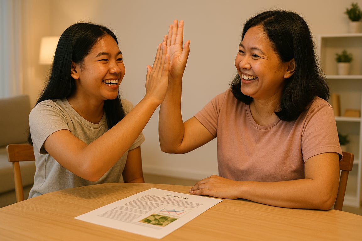  Celebrate effort, not just grades. A high-five for consistency nurtures confidence that lasts.