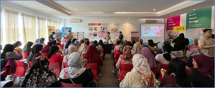 Kegiatan Demo bersama Chef Hansen di Cendrawasih Baking Fest