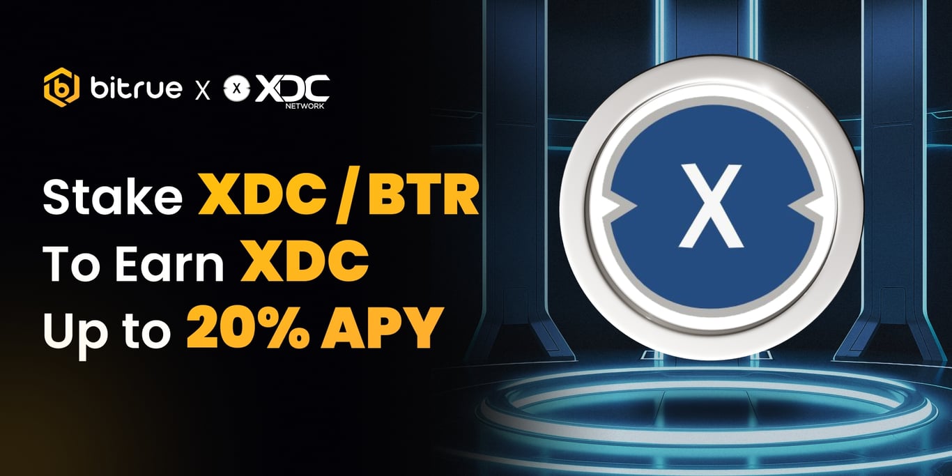 XDC/BTR staking reward on Bitrue