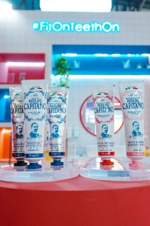 Pasta del Capitano – ikon pasta gigi asal Italia sejak 1905, kini hadir di Indonesia dengan rangkaian Whitening, Aroma, dan Regular Line
