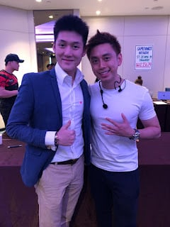 Alaric with Peng Joon