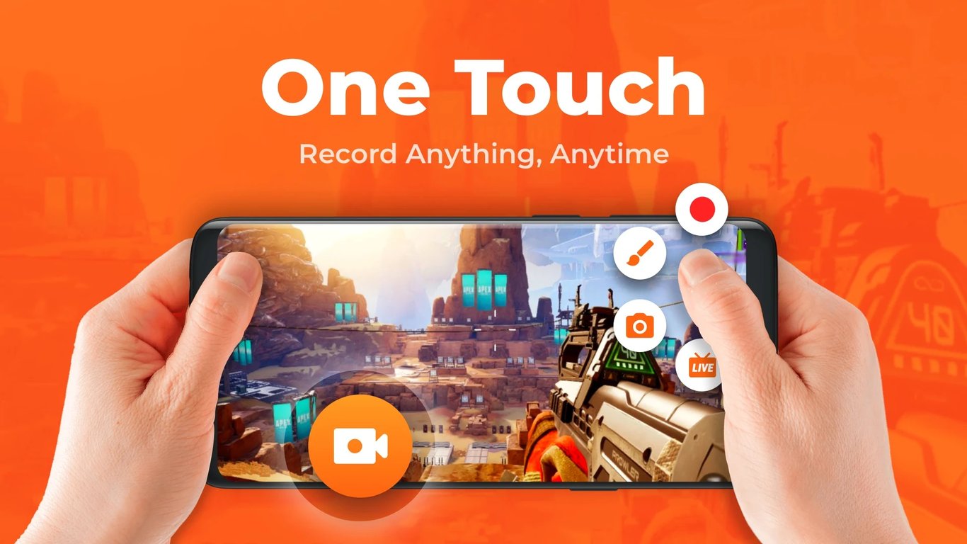 Salah satu aplikasi Screen Recorder gratis, One Touch