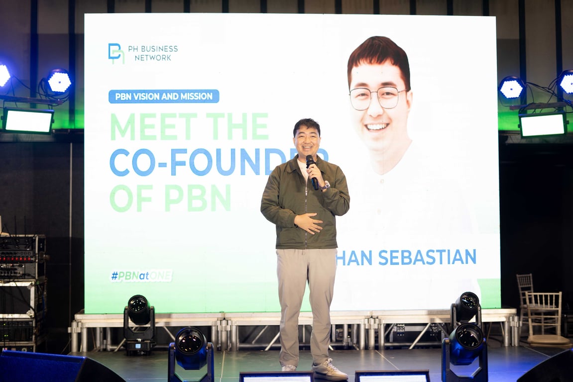 Shan Sebastian, one of the co-founders and admins of PH Business Network, delivers his message about the vision, mission and plans of their community for Filipino MSMEs