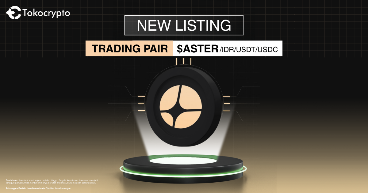 Ilustrasi token ASTER di Tokocrypto. Sumber: Tokocrypto.