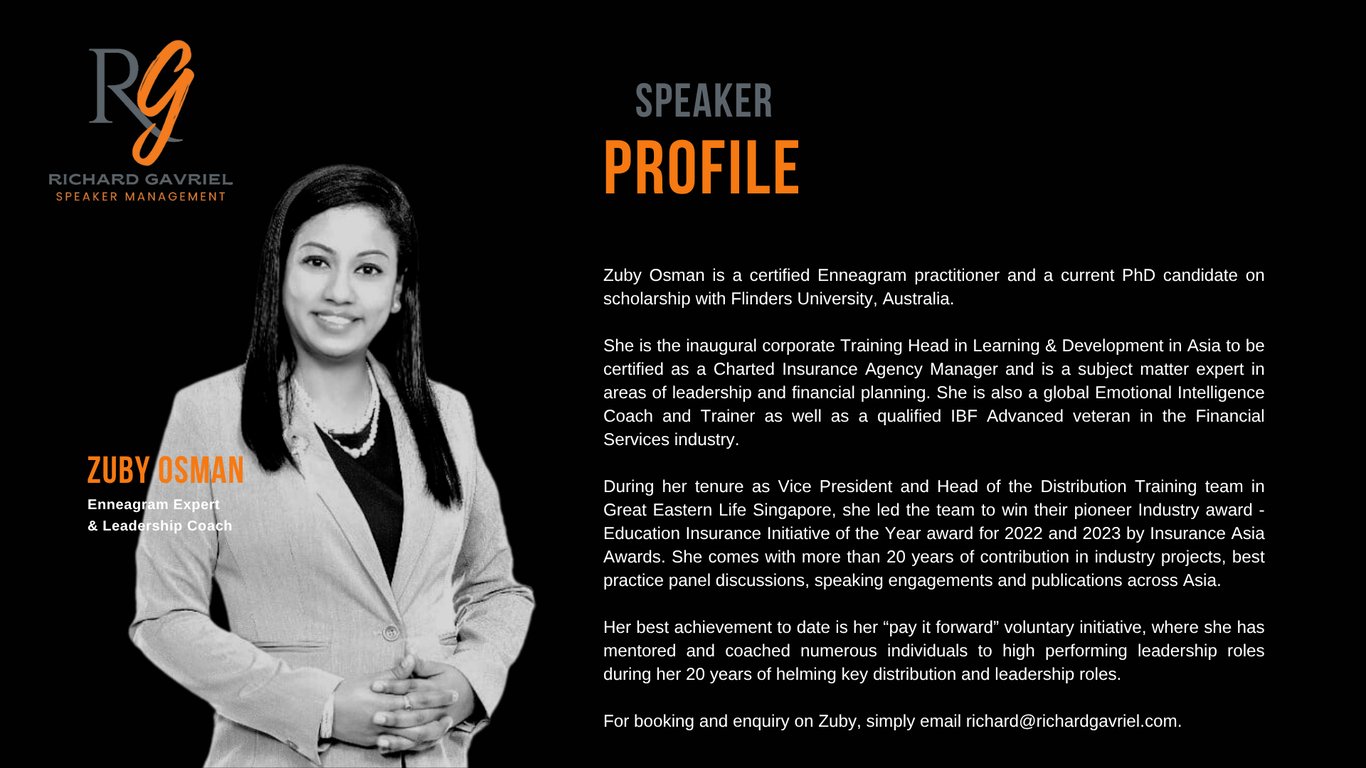 Speaker Profile: Zuby Osman