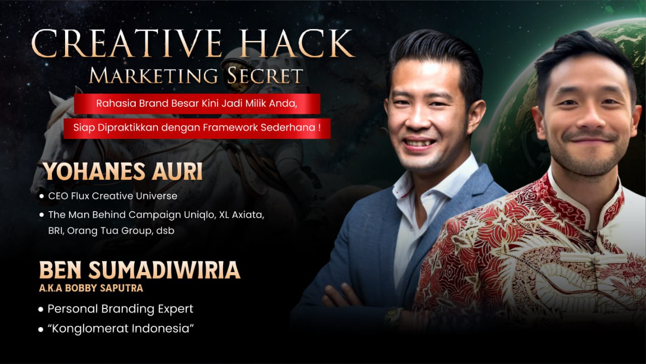 Creative Marketing x Yohanes Auri (IdenyaFlux), dan Supercoolben (Ben Sumardiwiria)
