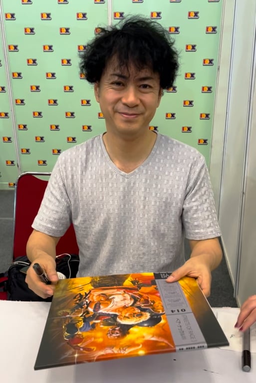 Yuzo Koshiro Menandatangani Piringan Hitam Streets of Rage 3