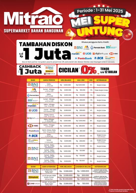 Docs. Mitra10 | Promo Cicilan Bank Periode Mei 2025