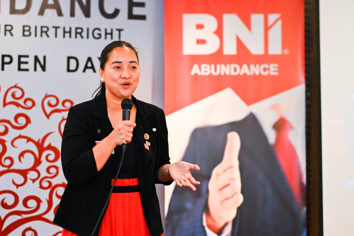 Tet Dimar-Canlas, CEO of Answerkey Global Solutions doing her 25 introduction