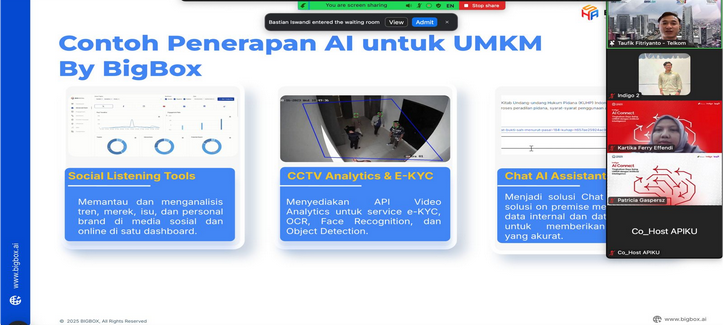 Cuplikan materi yang dibawakan dalam AI Connect
