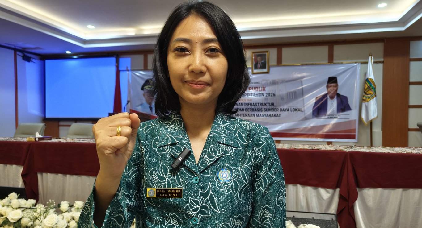 Pejabat (Pj) Ketua TP-PKK Mimika, Prisilia P. Tangdilitin. Foto: Istimewa