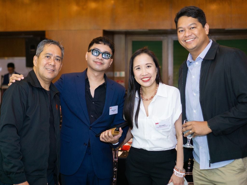 <i>From Left to Right: Eric Redulfin, CEO of TNC Group, Ramon Jacinto, Founder of Friday Visuals, Dina Ledonio, Owner of WiredCharms, and Dr. Nonon Cuadro, Founder of SquadlethicsPH</i>