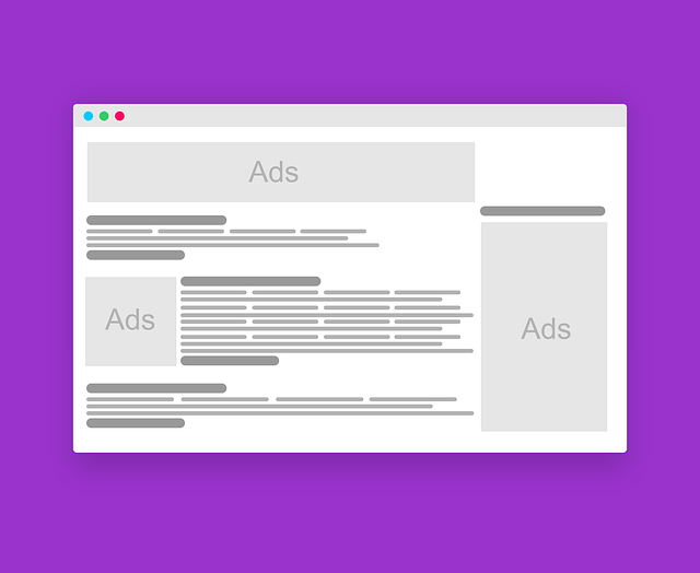 Contoh layout iklan display di sebuah website