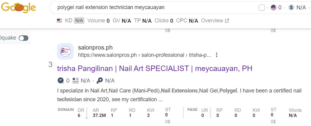 Service providers have their own webpage which can be seen on Google