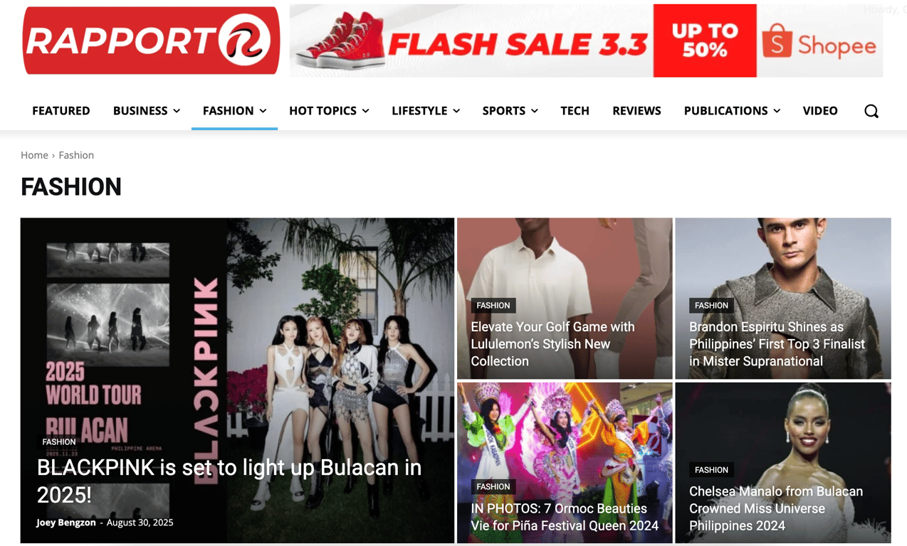 Rapport Philippines Website
