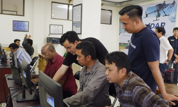 Sesi pengolahan data di Workshop 