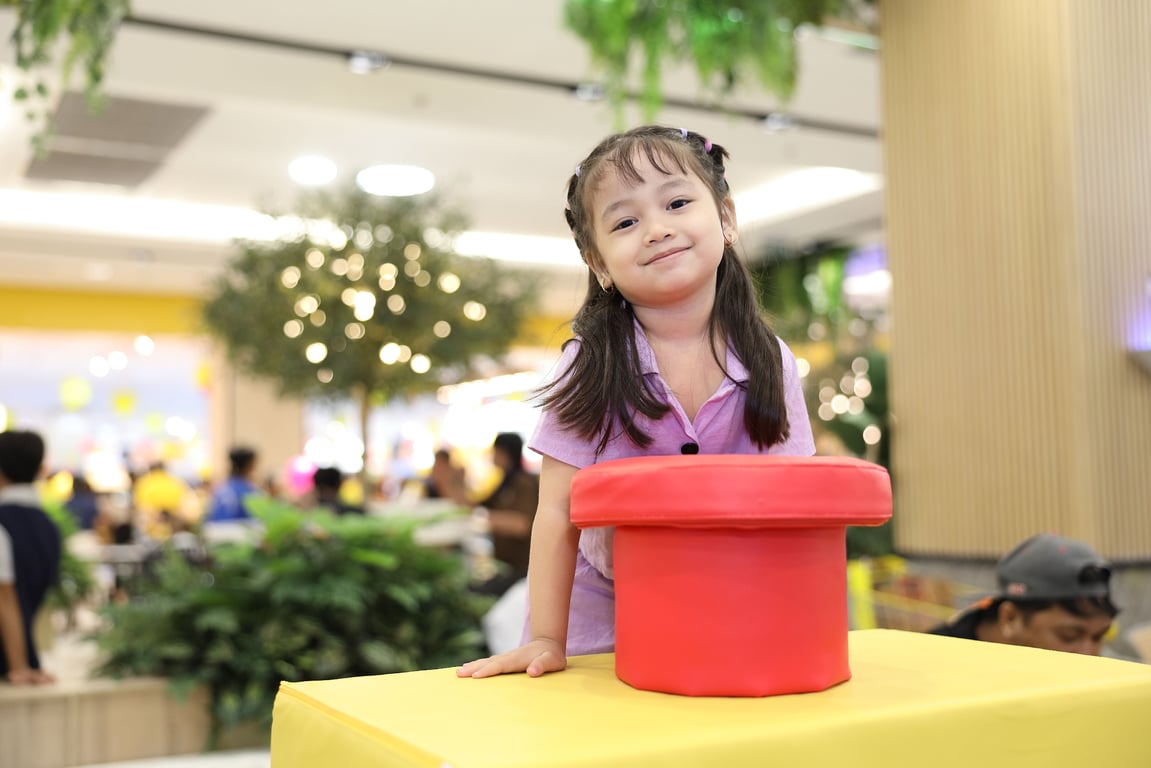 Kids are welcome to enjoy the indoor play area in WalterMart Community Malls