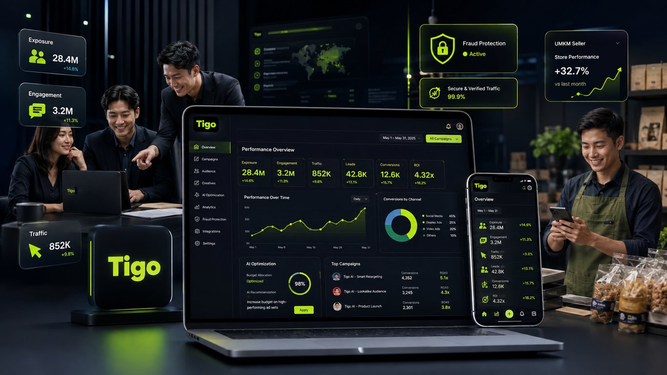 Grarik pertumbuhan denganTigo ai