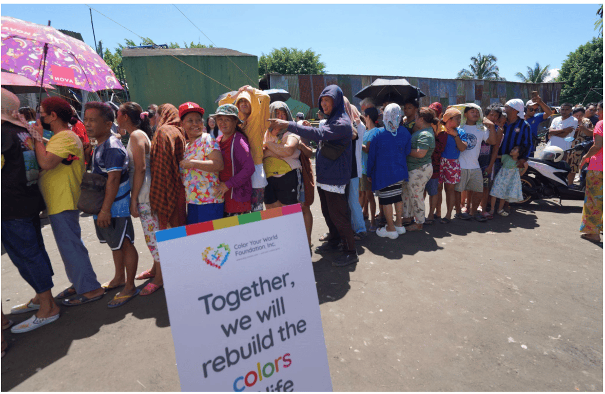 Color Your World Foundation Delivers Hygiene and Medical Kits to Quake-hit Communities