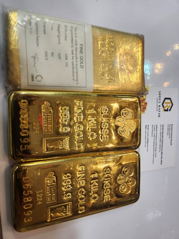 Gold Bars Selling by Abdul Razak Gold House