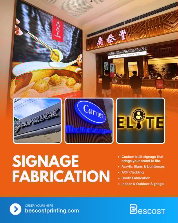 Signage Fabrication by Bescost Printing