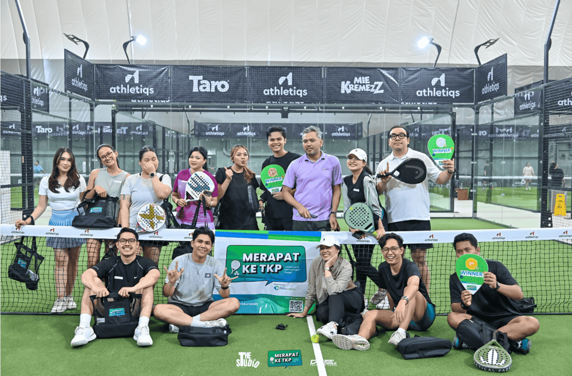 Event olahraga padel bertajuk MerapatdiTKP (Tokocrypto Keranjingan Padel). Sumber: Tokocrypto.