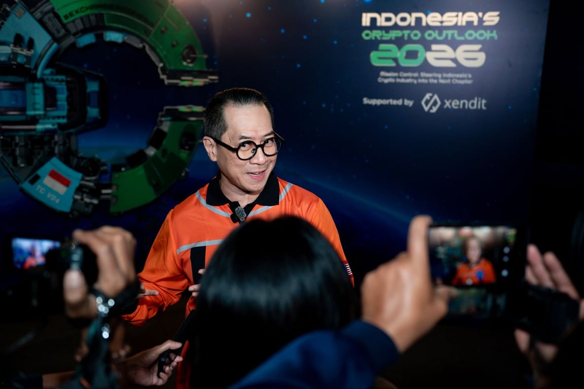 CEO Tokocrypto, Calvin Kizana, di event Indonesia Crypto Outlook 2026 di Jakarta, pada bulan Januari 2026. Sumber: Tokocrypto.