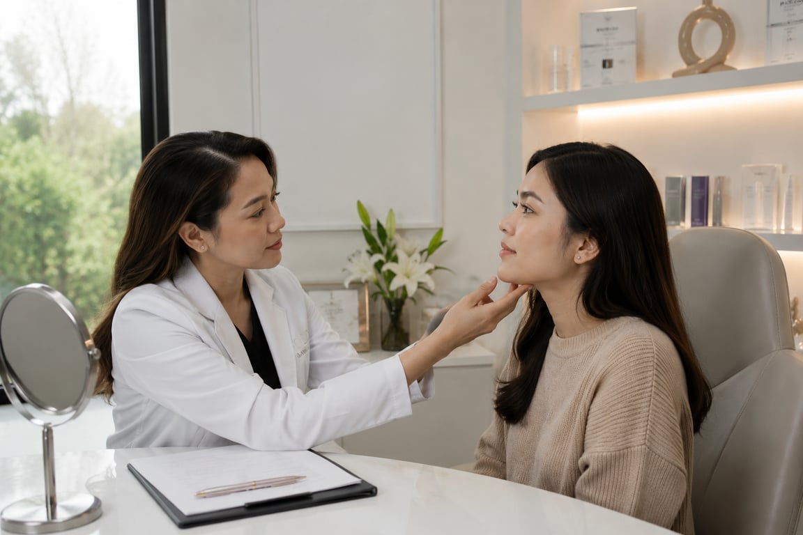 Doctor consultation for personalized aesthetic care.