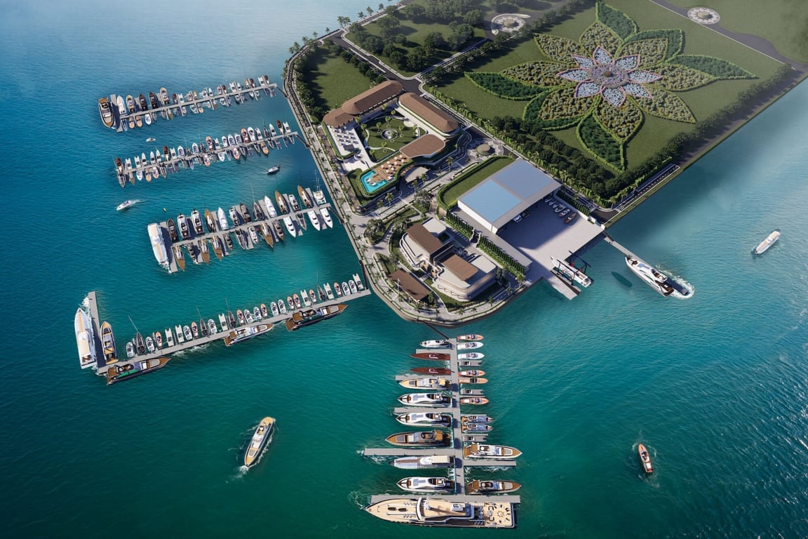 Bali Gapura Marina with 180 berths for vessels up to 90 metres