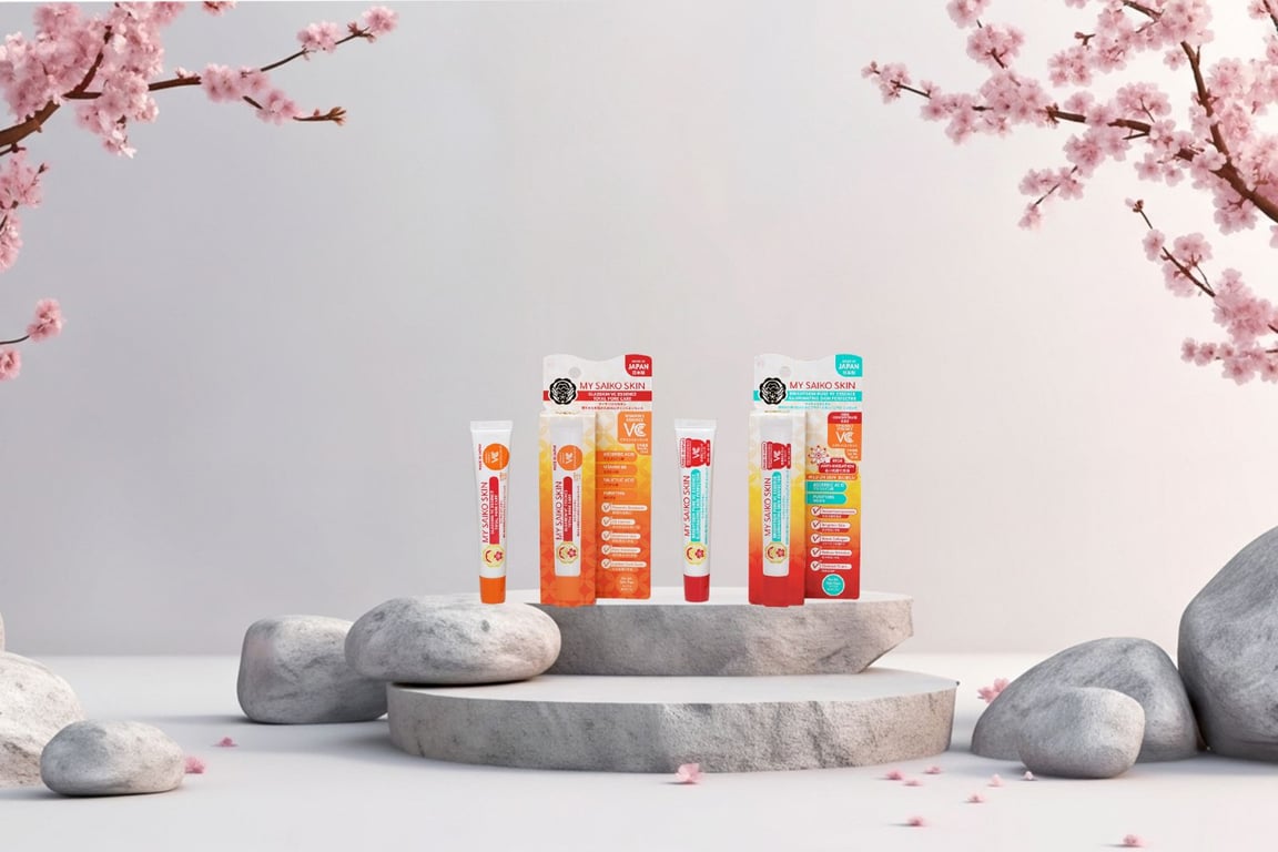 Glasskin VC Essence Total Pore Care & Brightskin Pure VC Essence Illuminating Skin Perfector.