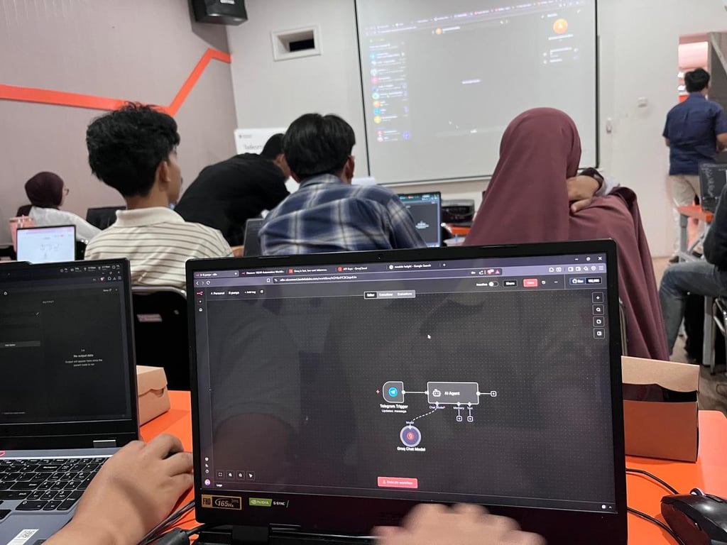 &nbsp; Sesi hands-on pembuatan AI Chatbot&nbsp;&nbsp;