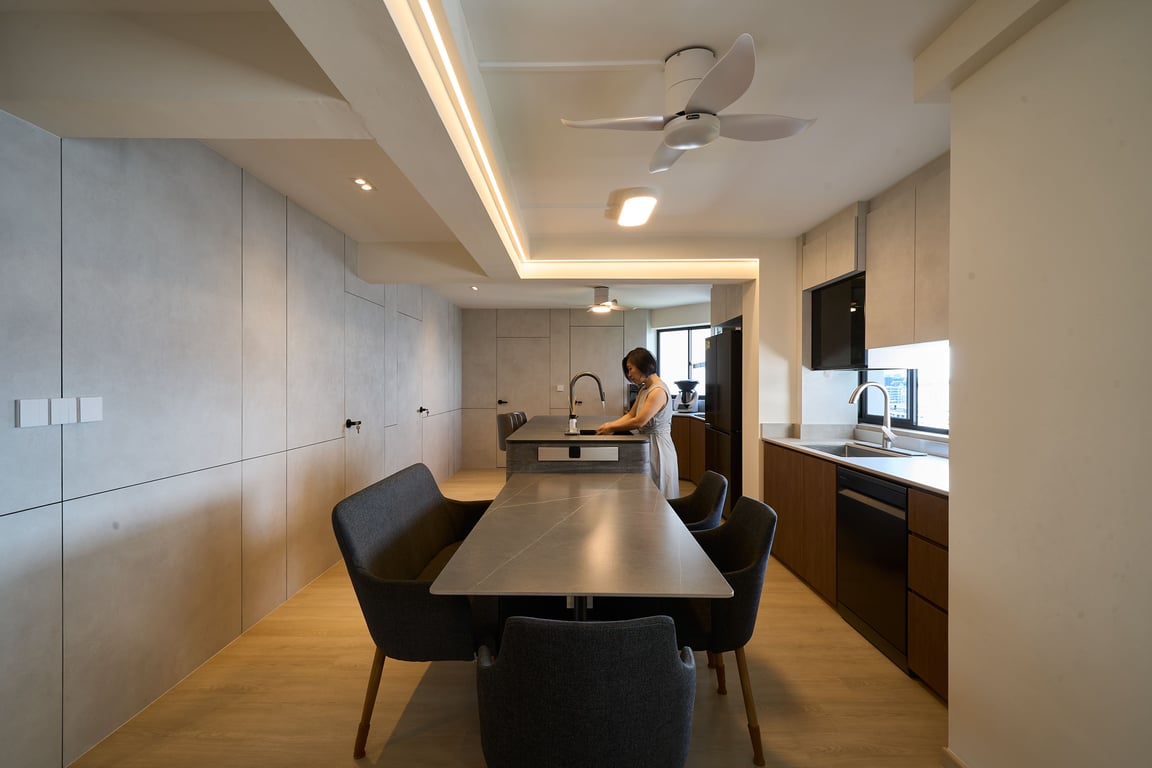 Clean lines paired with earthy themes for a home easy on the eyes