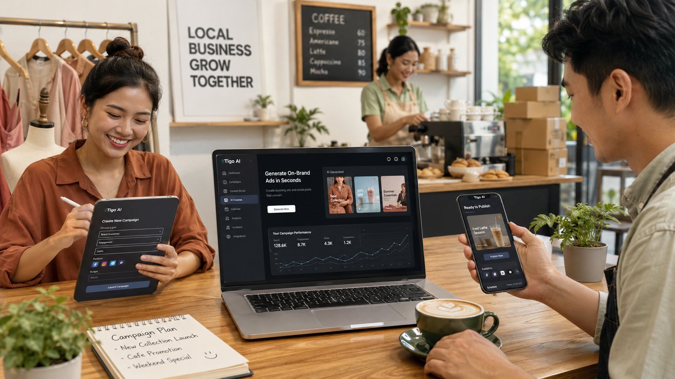 AI membantu UMKM dan brand lokal menjalankan pemasaran digital dengan lebih efisien dan kompetitif.
