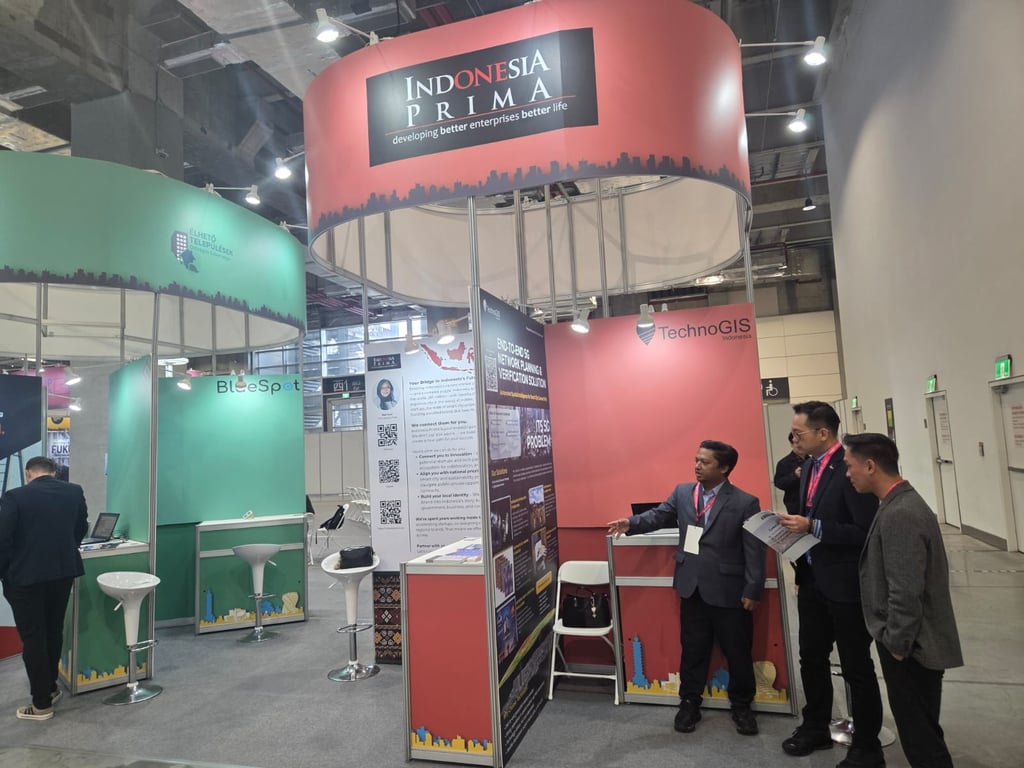 Interaksi dan penjajakan kerja sama di lokasi pameran.