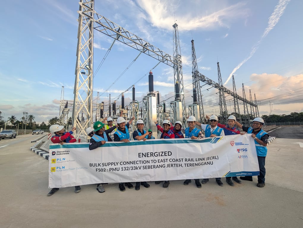 PLN NPC berhasil melaksanakan energized untuk Underground Cable (UGC) Feeder Station ECRL FS 02 di Seberang Jertih pada 30 April 2026. (dok.PLN NPC)