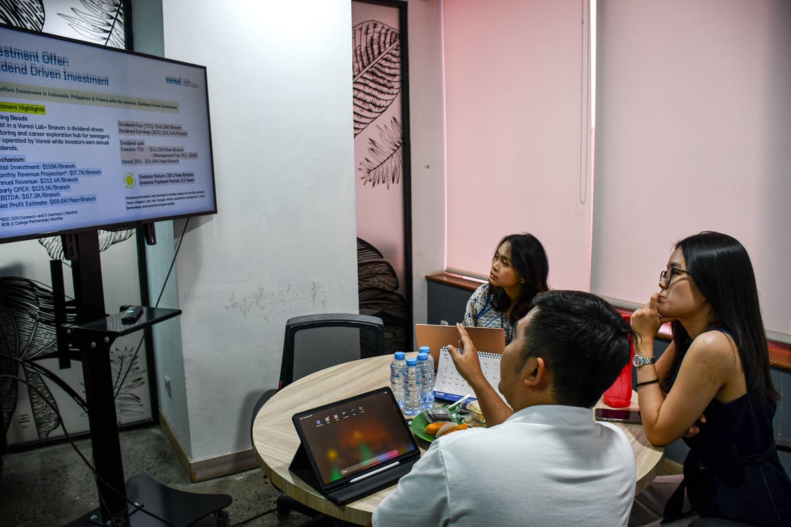 BLOCK71 Jakarta dan Innovation Factory menyelenggarakan sesi mentoring bagi Voresi bersama XA Network. Kegiatan ini dilaksanakan tepat setelah kepulangan tim dari agenda penandatanganan kerja sama di Filipina. Dokumentasi: Block71 Jakarta.