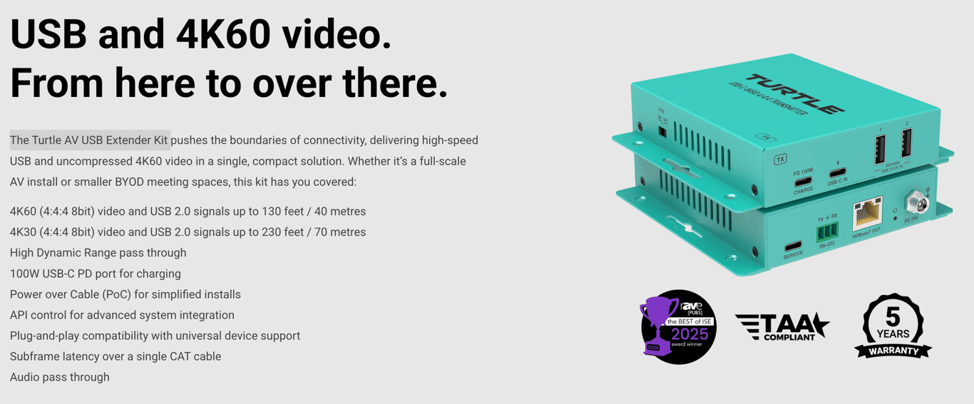 USB3.2 Extender Turtle AV - MLV Teknologi