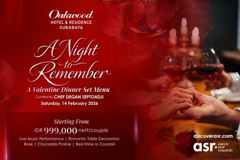 Promo Valentine di Oakwood Surabaya