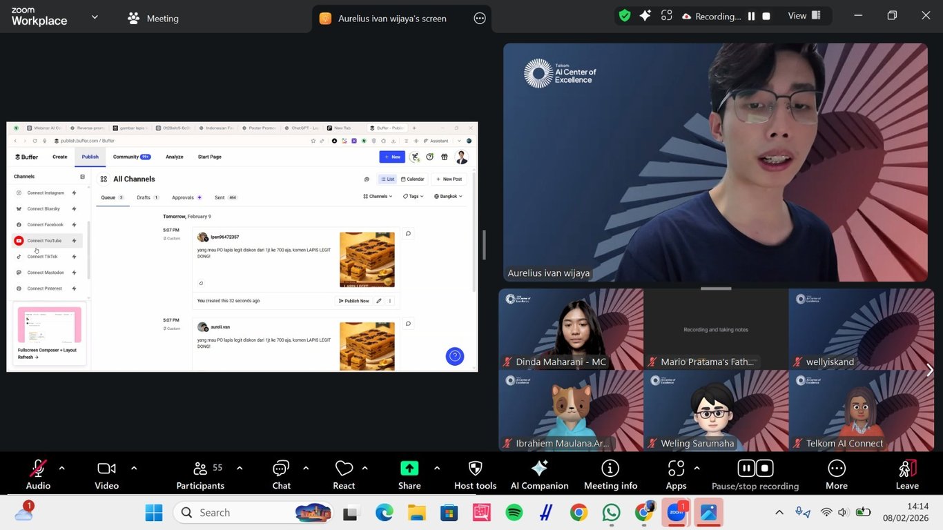 Rangkaian kedua AI Connect: From Idea to Income bersama Aurelius Ivan Wijaya