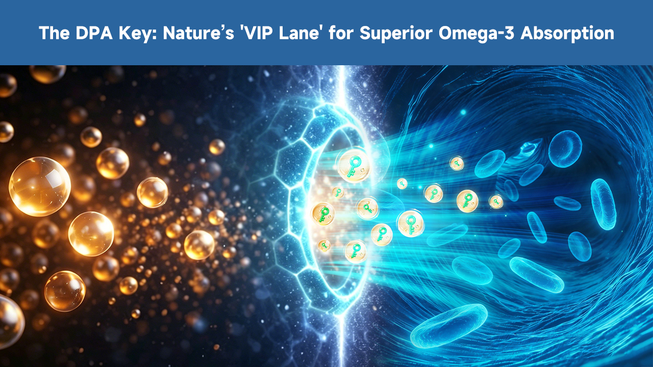 Nature’s VIP Lane: DPA serves as the essential biological key, clearing cellular bottlenecks to ensure high-purity oils are fully utilized rather than wasted.