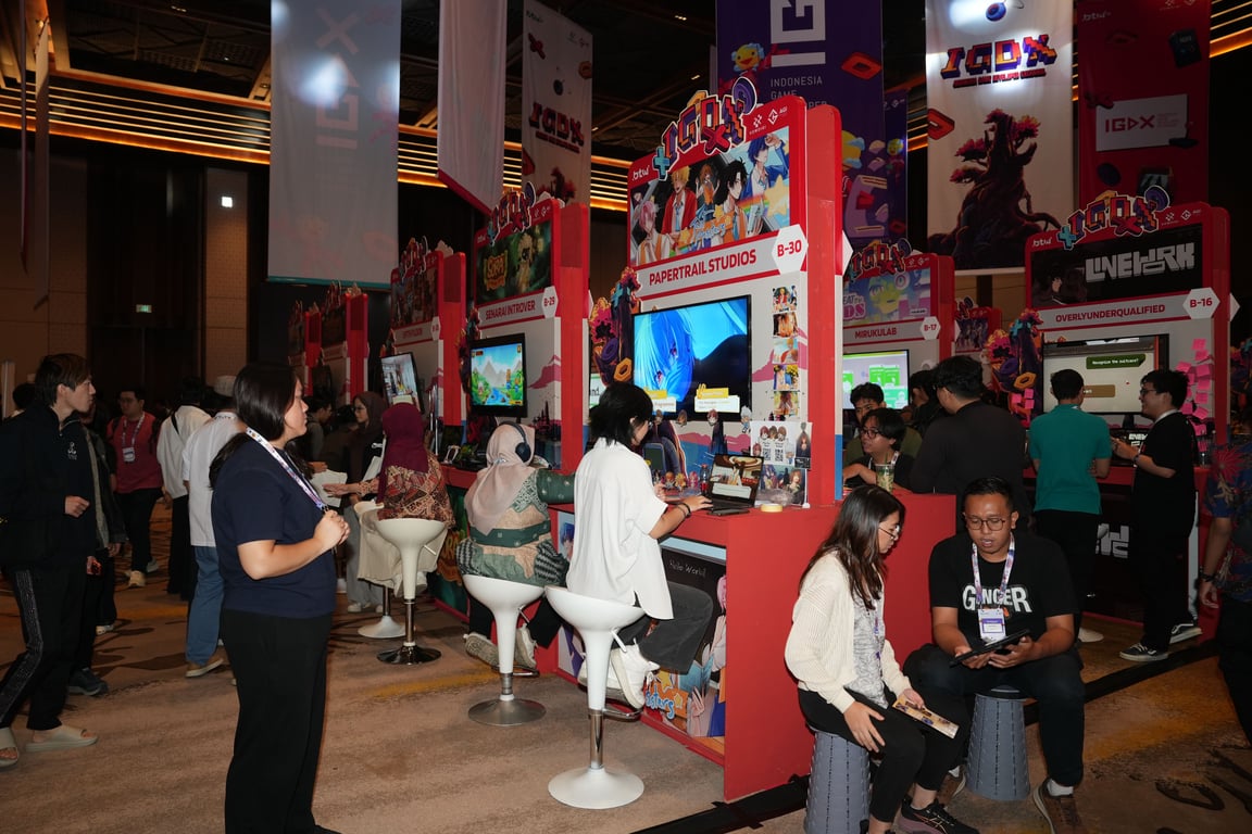 Pameran game IGDX di Bali Tech Week 2026 di Denpasar, Bali. (Foto: Komdigi)
