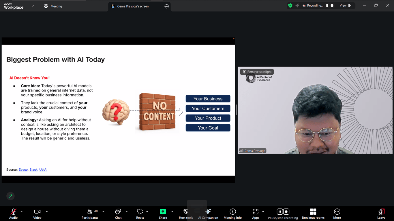 &nbsp; Sesi Pemaparan Materi oleh Gema Prayoga&nbsp;&nbsp;
